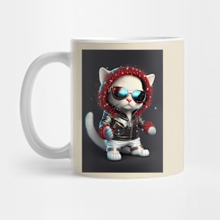 Cute Space Cat - Anime Art design Mug